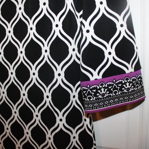 LIMITED TIME SALE: WHBM Shift Dress Geometric Pattern Size S - Picture 6 of 10